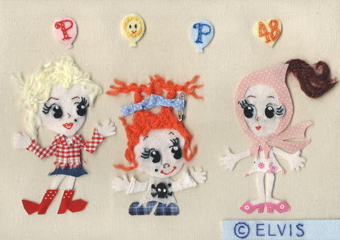 イラスト・キャラクター・デザイン・刺繍・パッチワーク・キルト